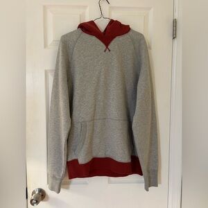 Men’s GAP Red and Gray Lived-In Hoodie NWT sz. Medium